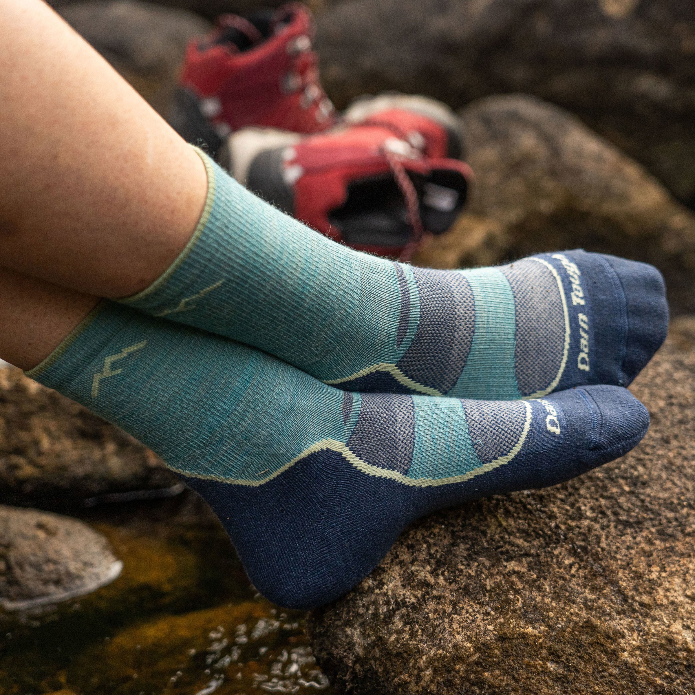 Women's Light Hiker Micro Crew Lightweight Hiking Socks - Image 11
