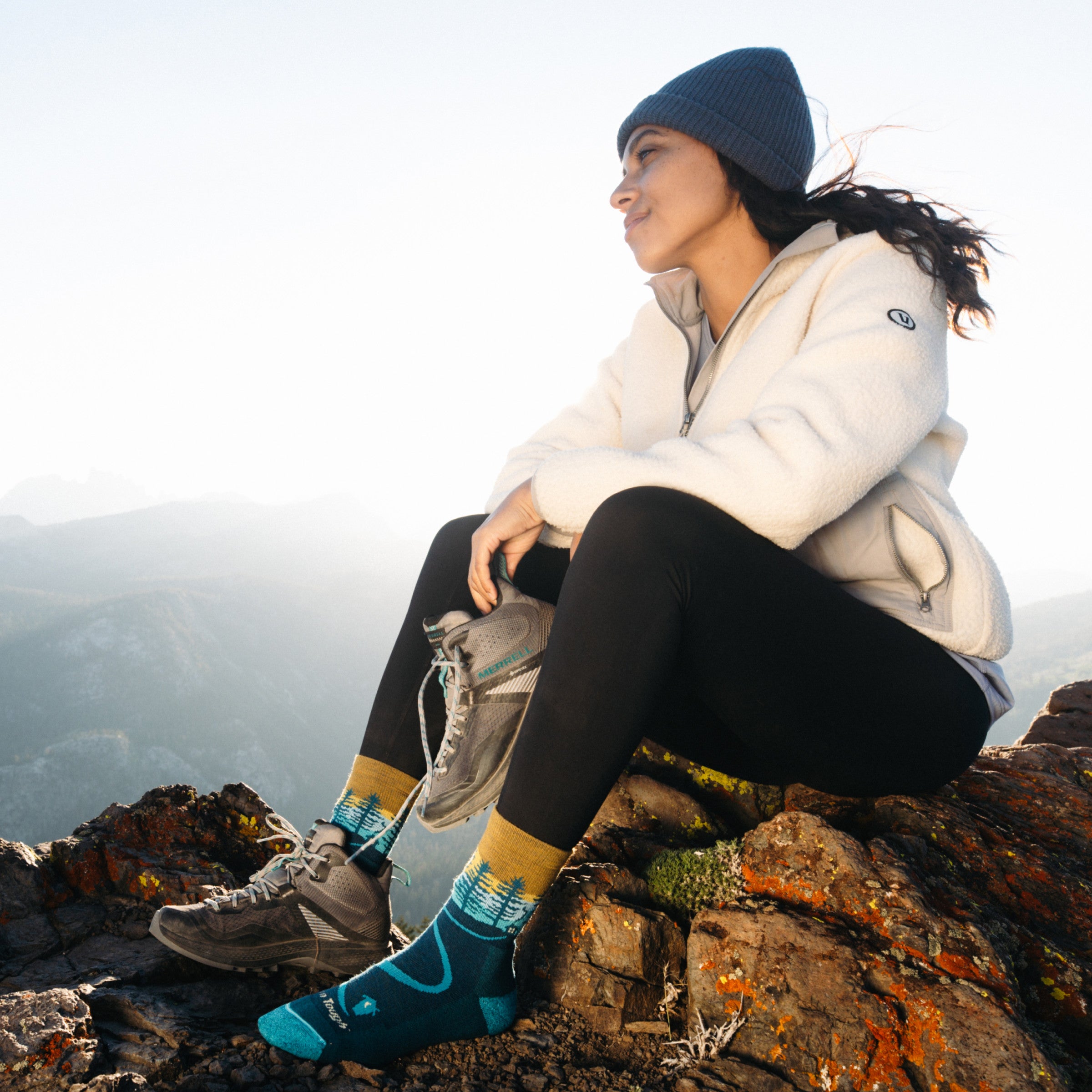 Women's Northwoods Micro Crew Midweight Hiking Socks - Image 4
