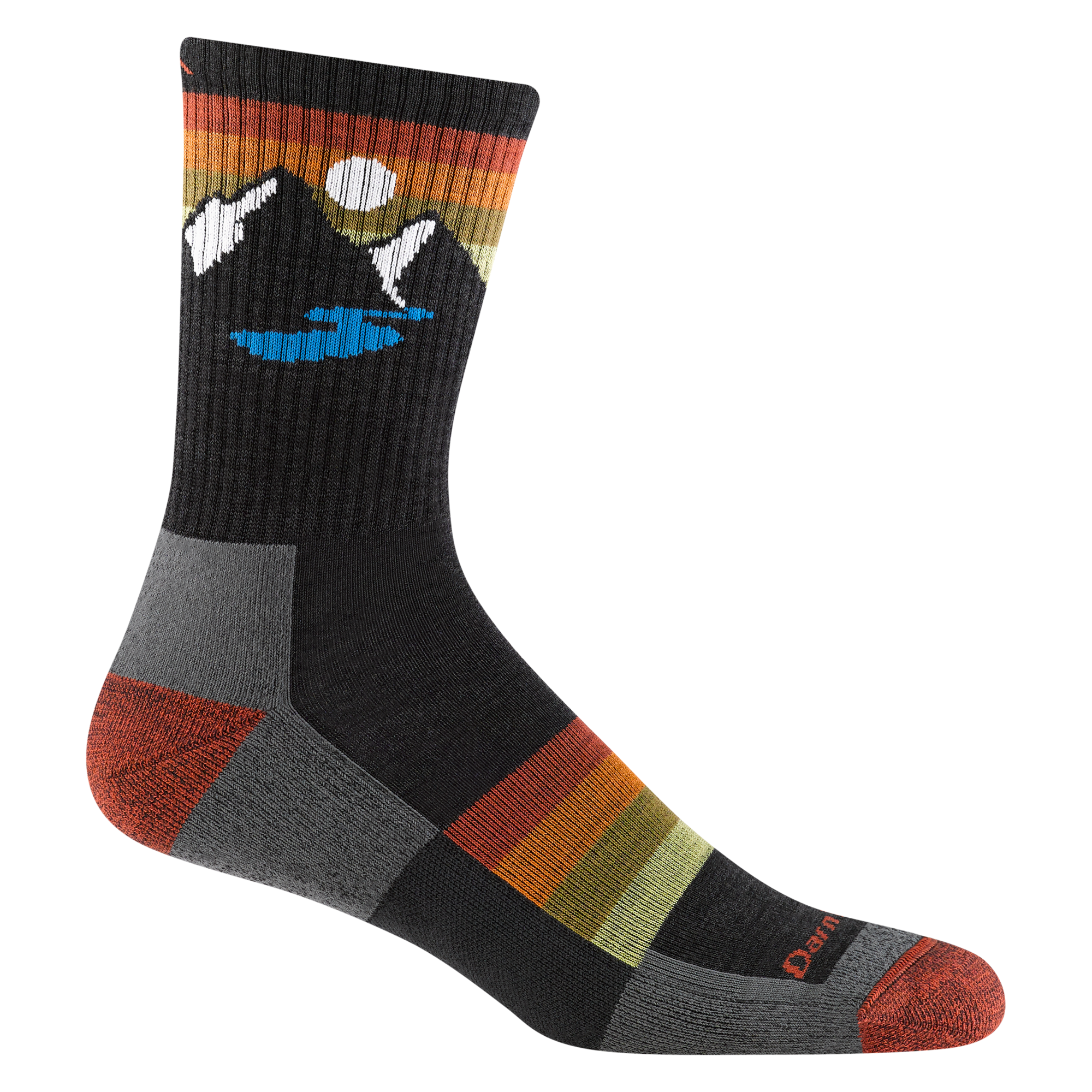 Men's Sunset Ridge Micro Crew Lightweight Hiking Socks - Image 2