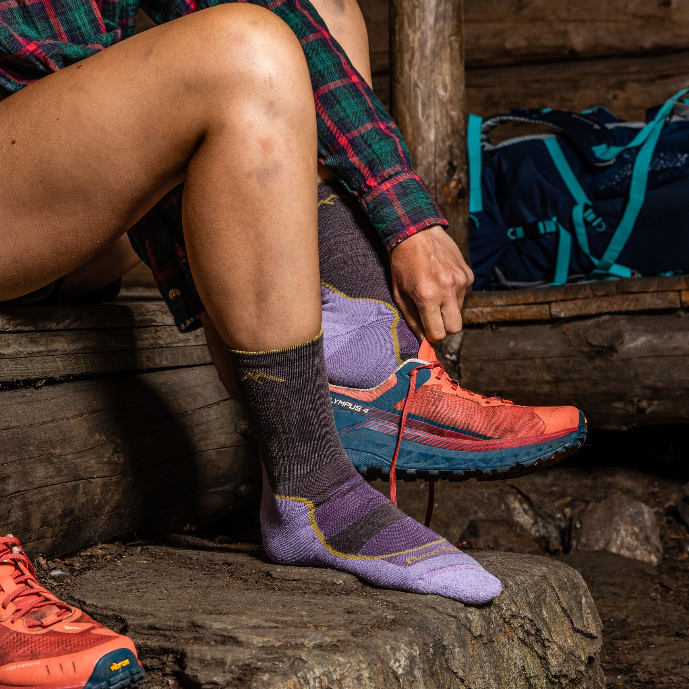 Women's Light Hiker Micro Crew Lightweight Hiking Socks - Image 7